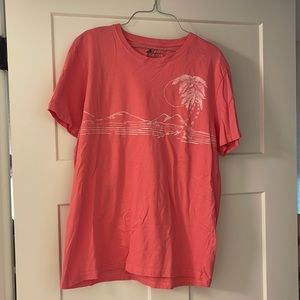 womens pink beach tshirt
